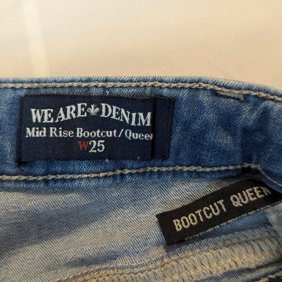 Buffalo David Bitton Split Hem "Bootcut Queen" Jeans Size 25 - Picture 8 of 16